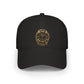 Low Profile Baseball Cap — Vintage Ship Wheel Clock Design