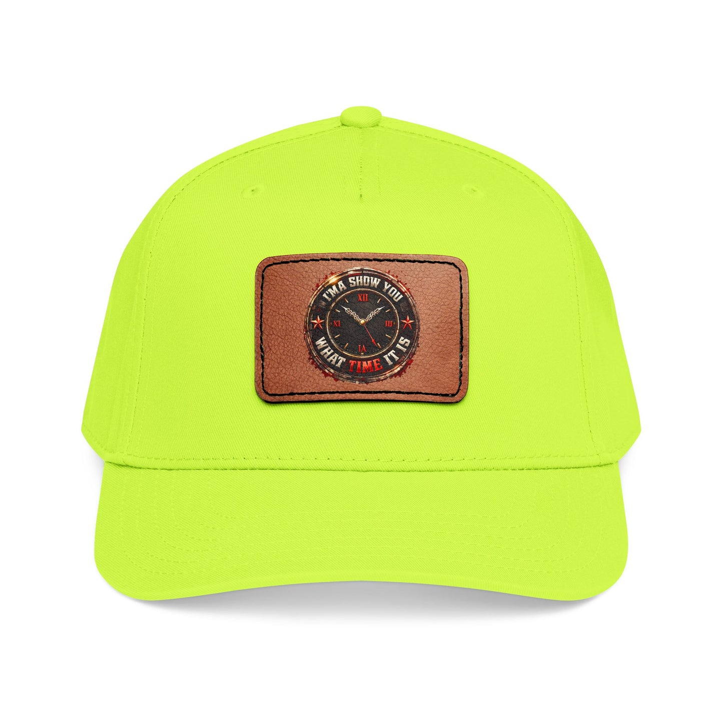 Vintage Compass Leather Patch Baseball Cap