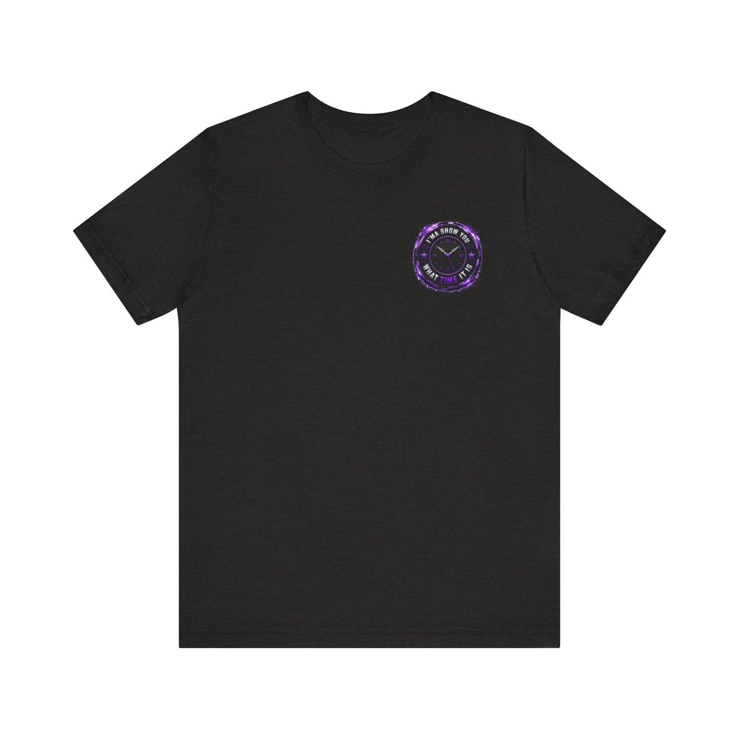 Pocket Cosmic Clock Tee — "Time to Glow" Graphic T‑Shirt