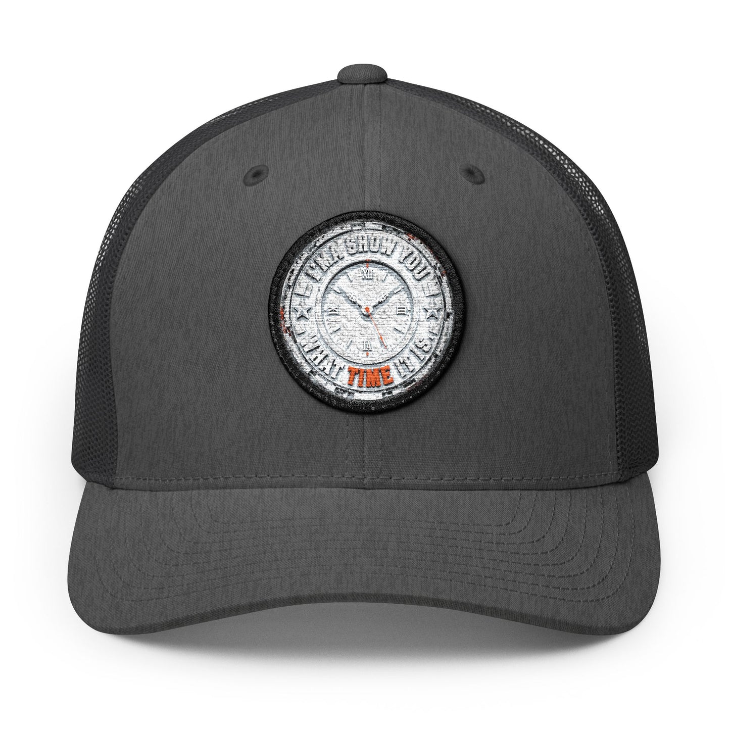 Trucker Cap — Embroidered Diamond Watch Patch Snapback