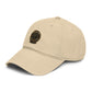 Washed Cotton Baseball Cap with Vintage Compass Patch - Adventure Travel Hat