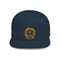 Snapback Hat — Gold Seal Clock Logo Flat Bill Cap