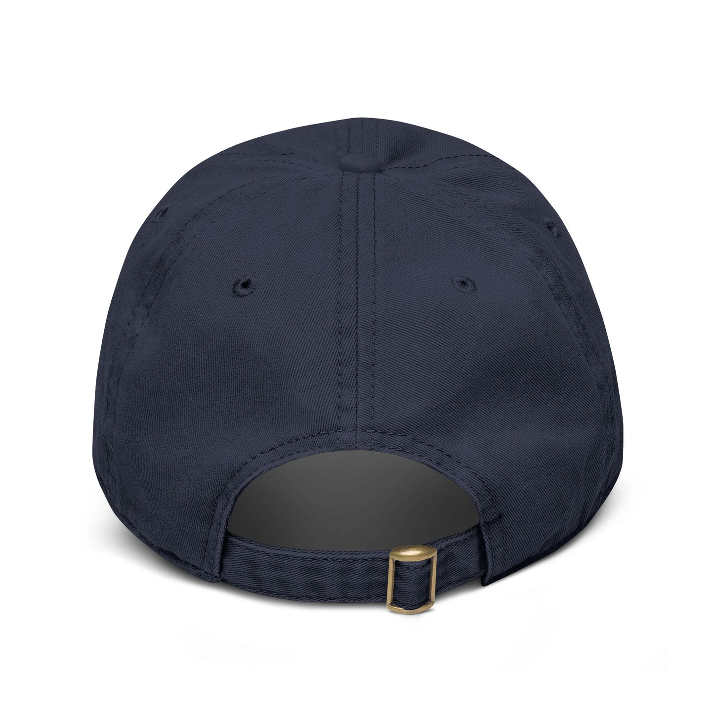 Washed Cotton Baseball Cap with Vintage Compass Patch - Adventure Travel Hat