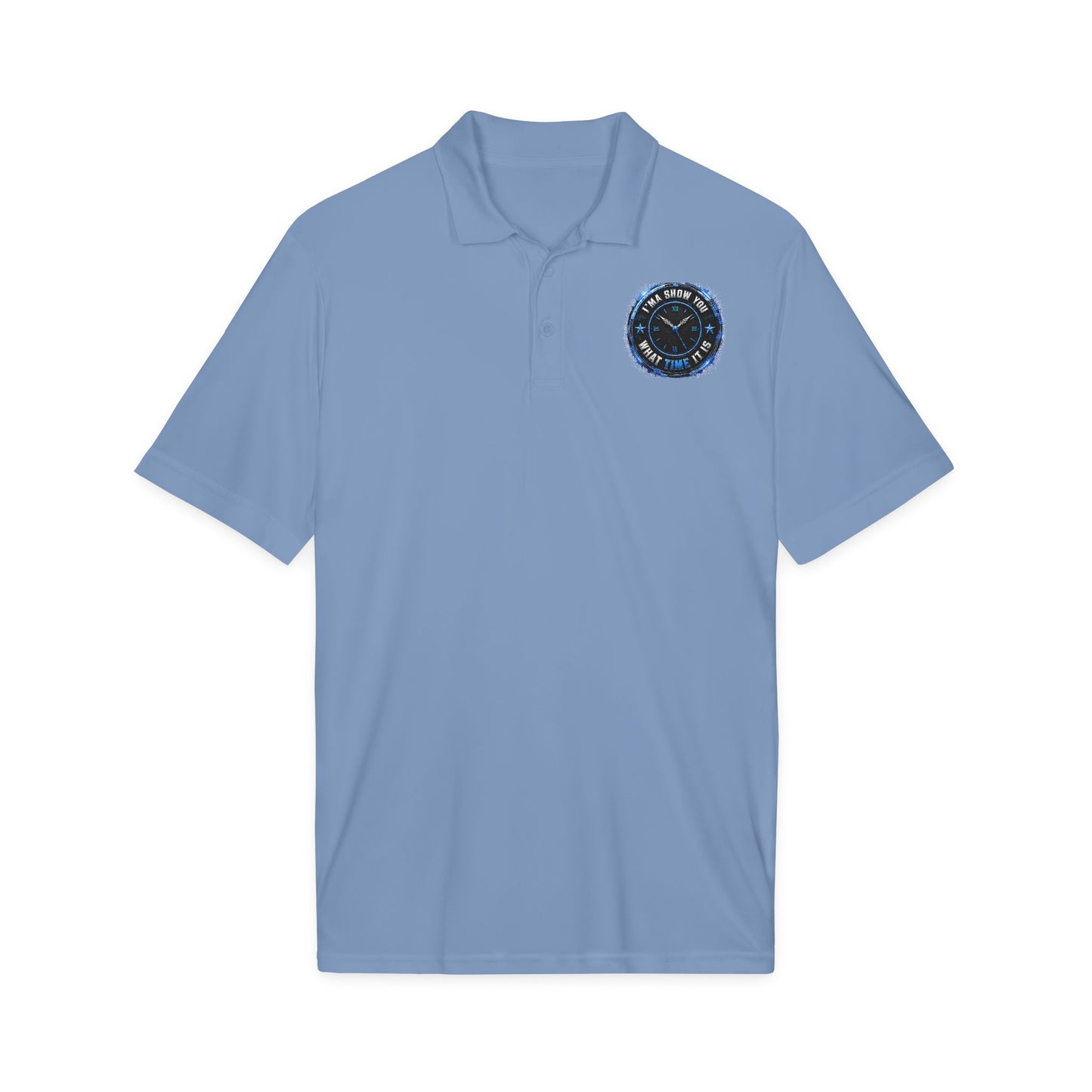 Embroidered 'I'm Shore This Time Is' Nautical Polo
