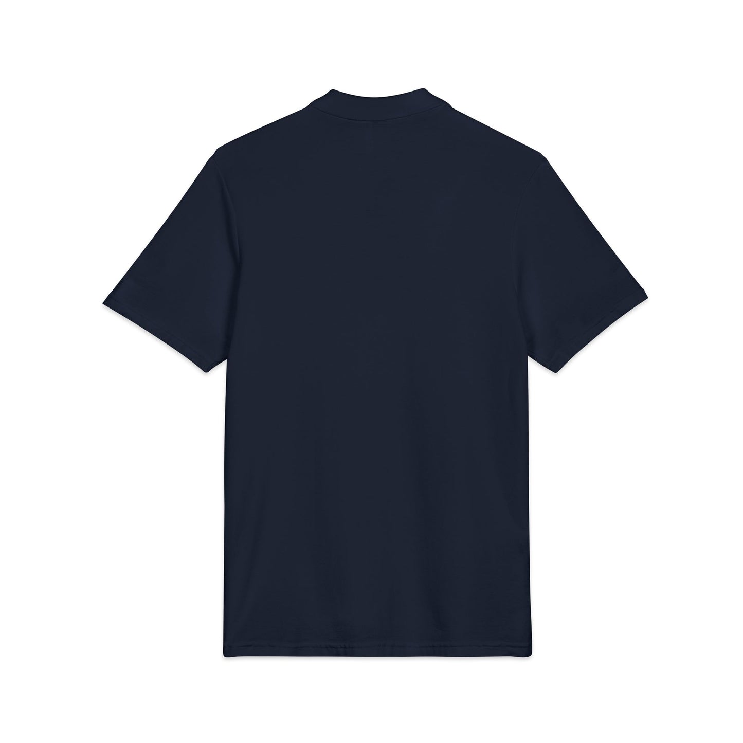 Embroidered Crest Polo Shirt — Classic White Pique