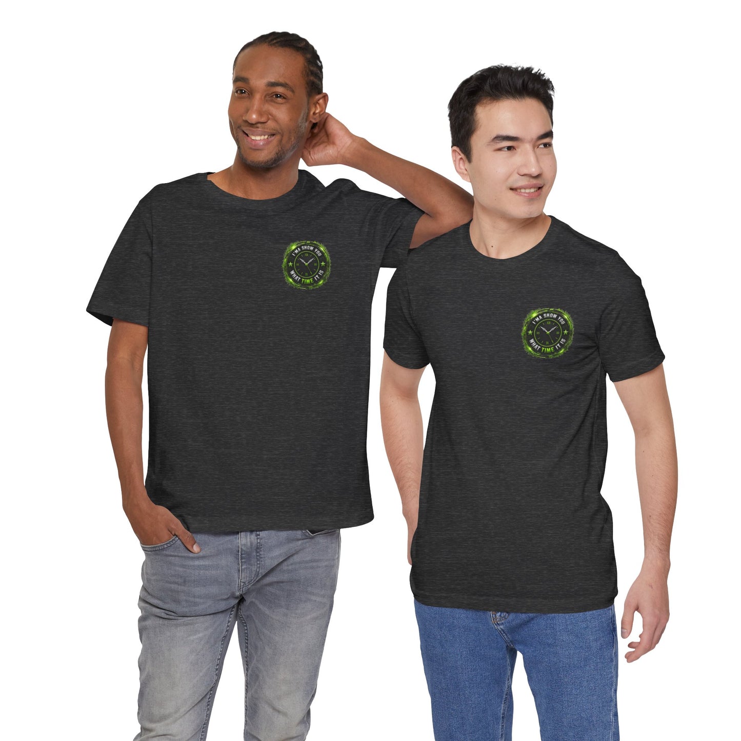 T‑Shirt — Green Camo Tactical Clock Logo Tee
