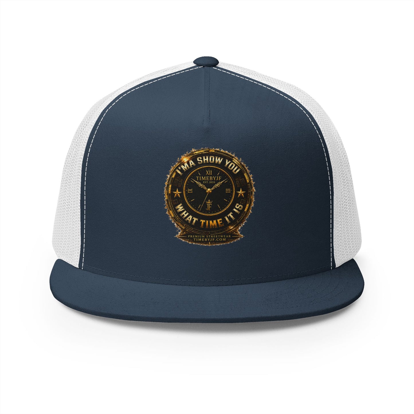 Trucker Cap — 'I’MA SHOW YOU WHAT TIME IT IS' Vintage Compass Logo Snapback