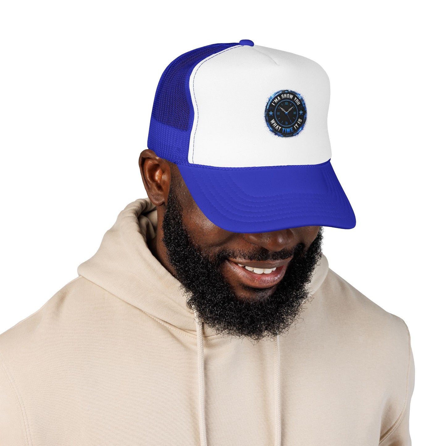 Retro 'Time Is What Time It Is' Foam Trucker Hat