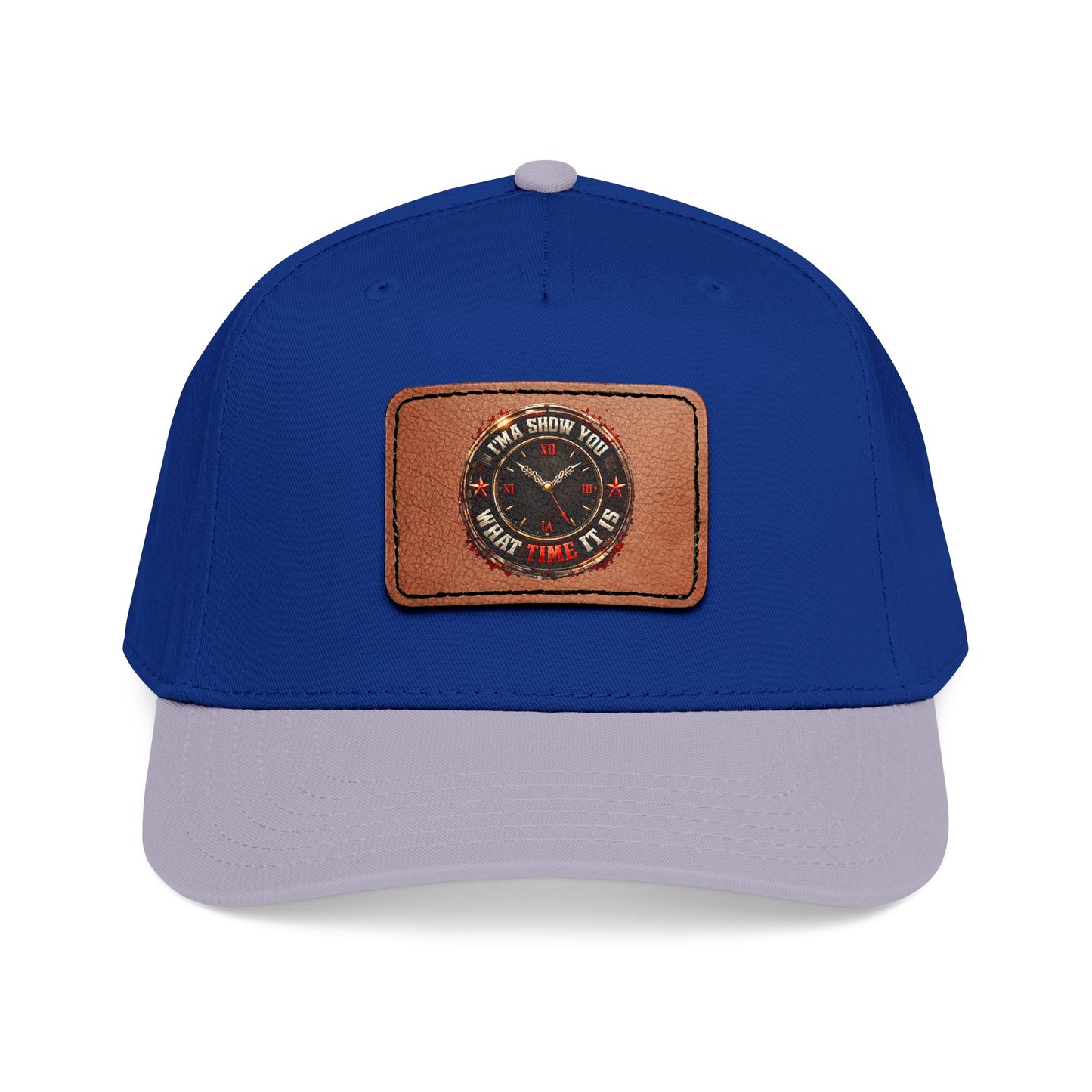 Vintage Compass Leather Patch Baseball Cap