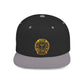 Snapback Hat — Gold Seal Clock Logo Flat Bill Cap