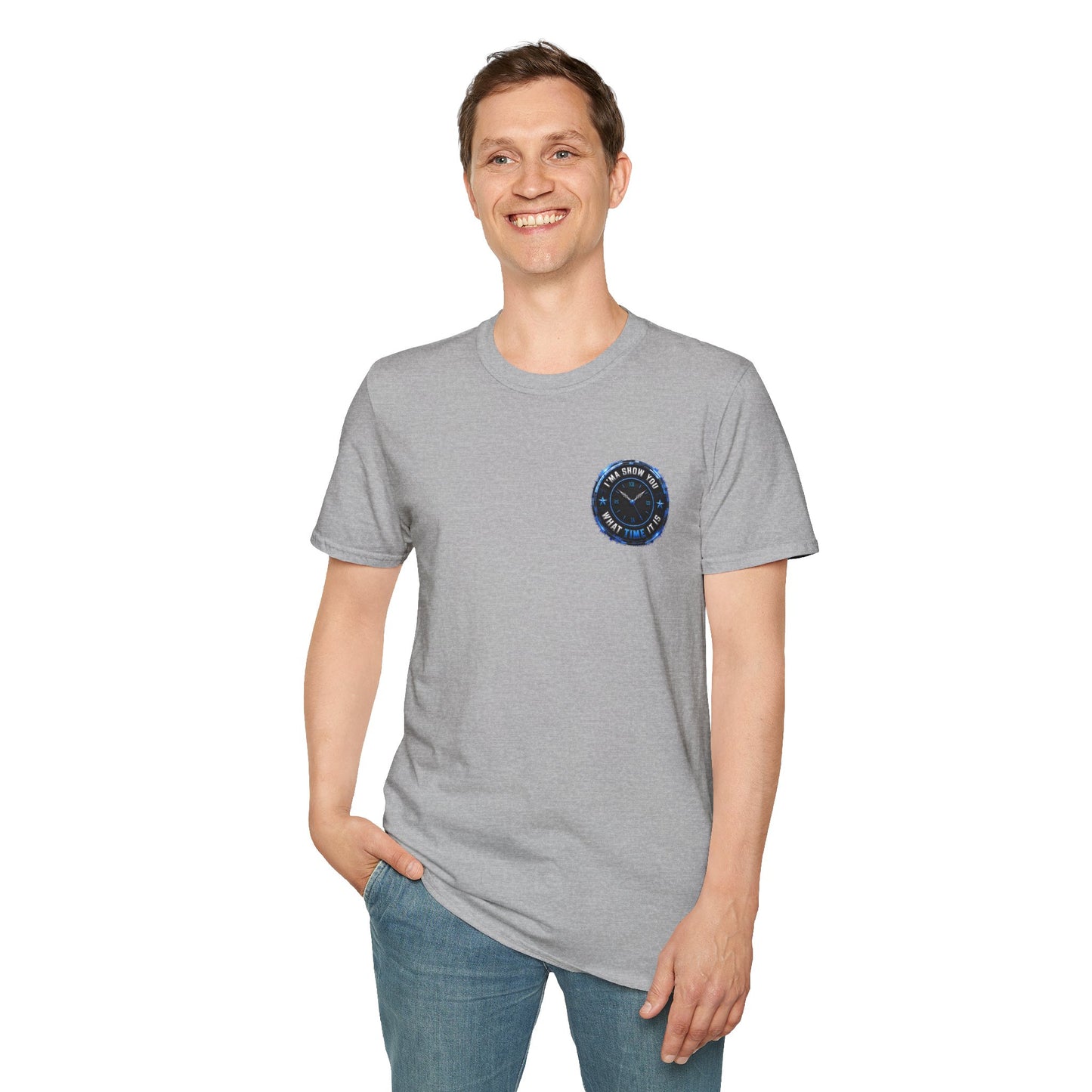 Vintage Compass Badge T-Shirt — "Take Your Time" Minimal Travel Tee