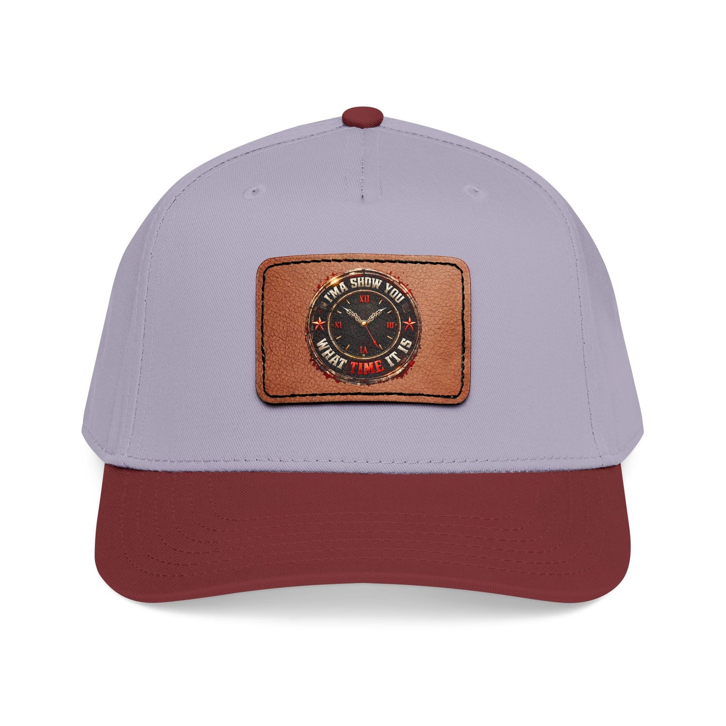 Vintage Compass Leather Patch Baseball Cap