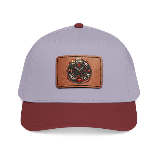 Vintage Compass Leather Patch Baseball Cap