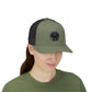 Trucker Cap — Distressed Round Patch 'Don't Ask Me' Vintage Logo