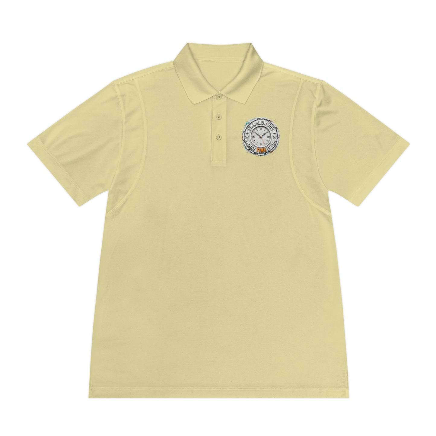 Men's Sport Polo — Vintage Motorcycle Club Crest Chest Logo