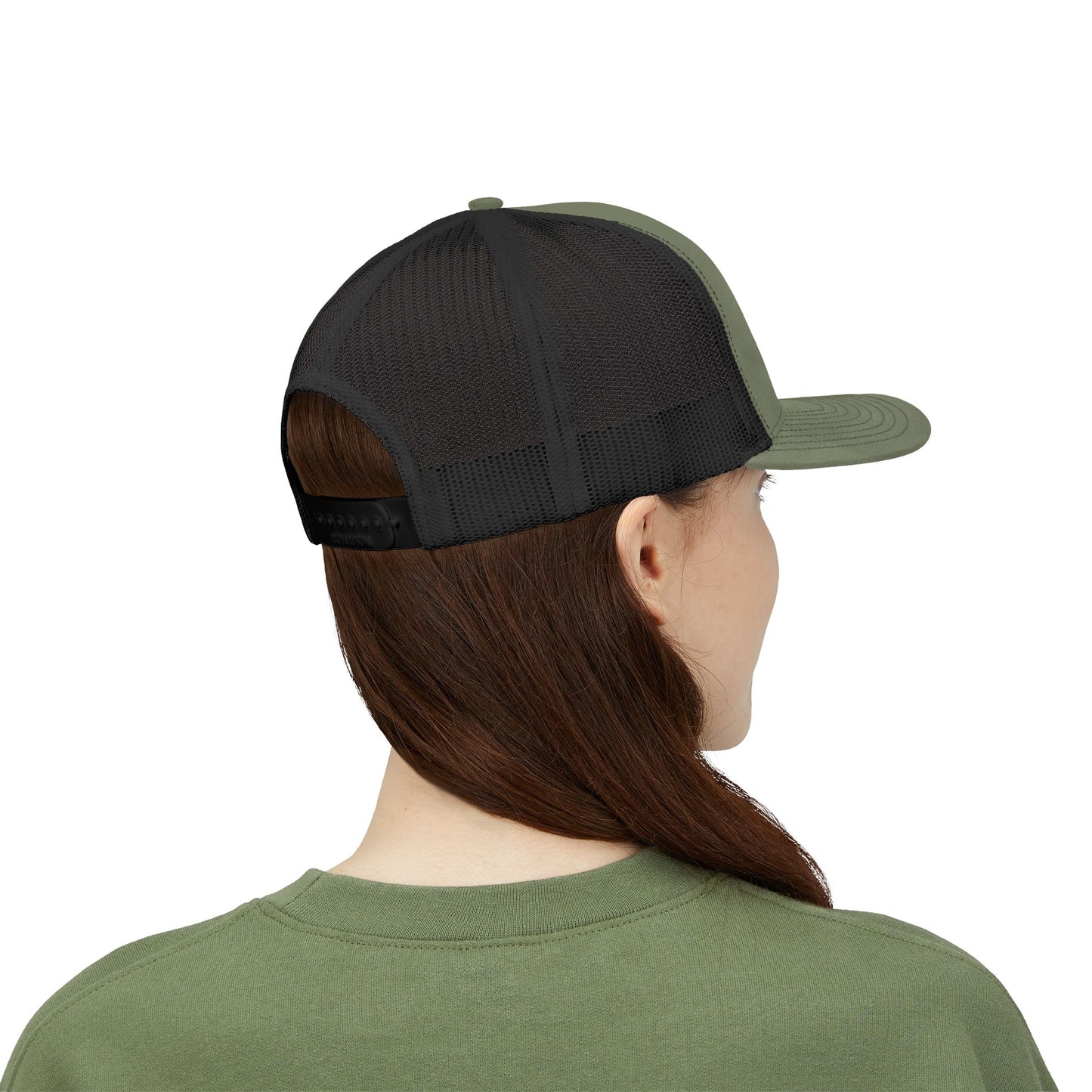 Trucker Cap — Distressed Round Patch 'Don't Ask Me' Vintage Logo