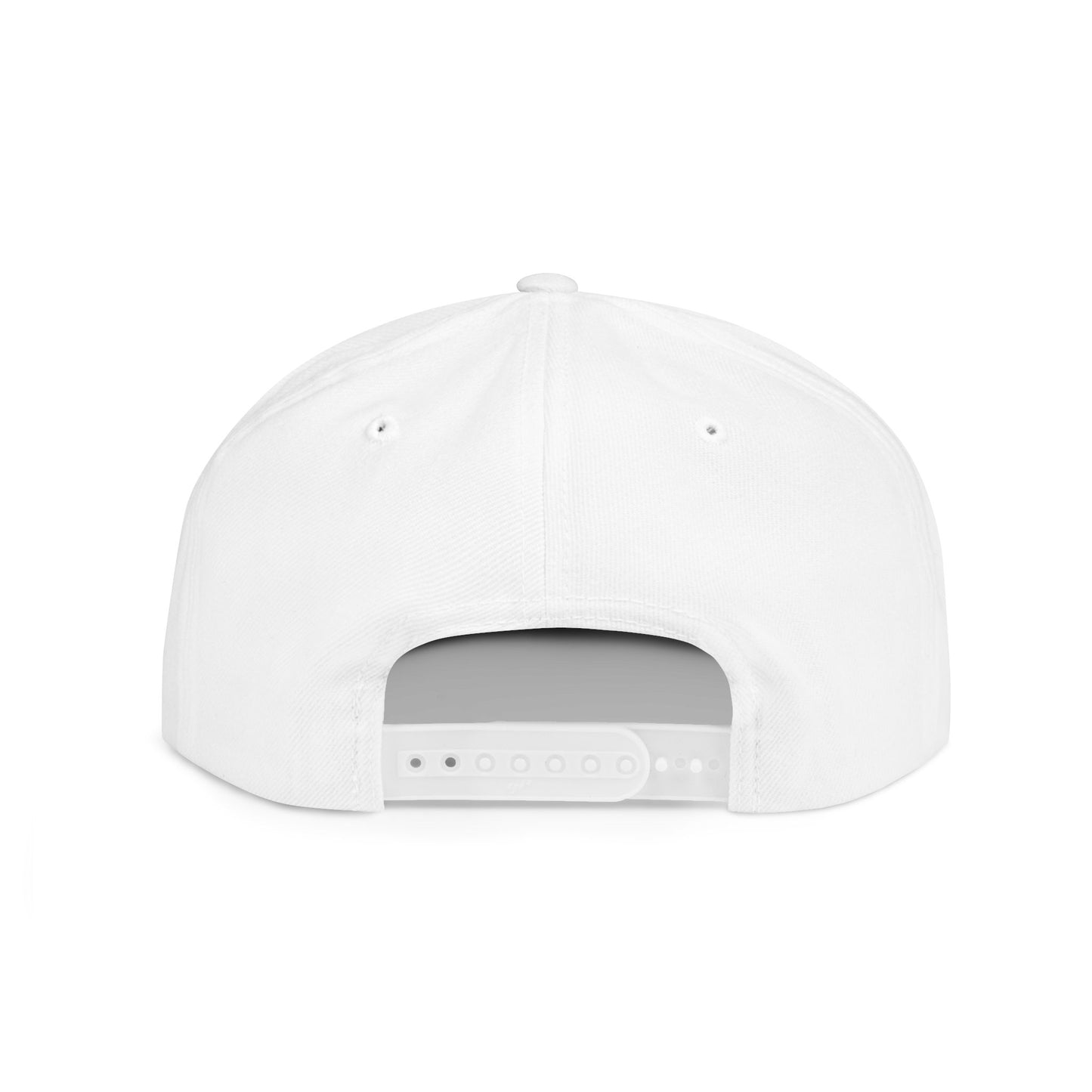 Snapback Hat — Gold Seal Clock Logo Flat Bill Cap