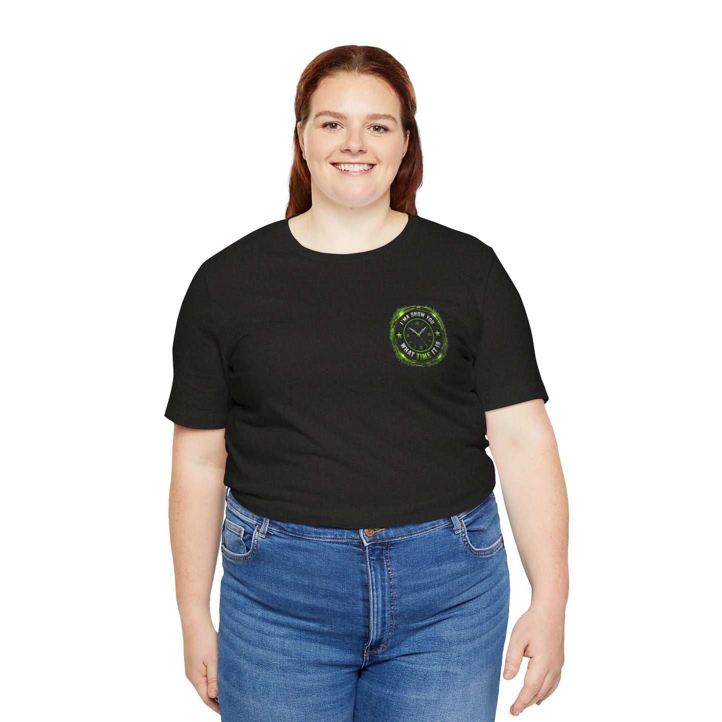 T‑Shirt — Green Camo Tactical Clock Logo Tee