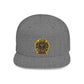 Snapback Hat — Gold Seal Clock Logo Flat Bill Cap