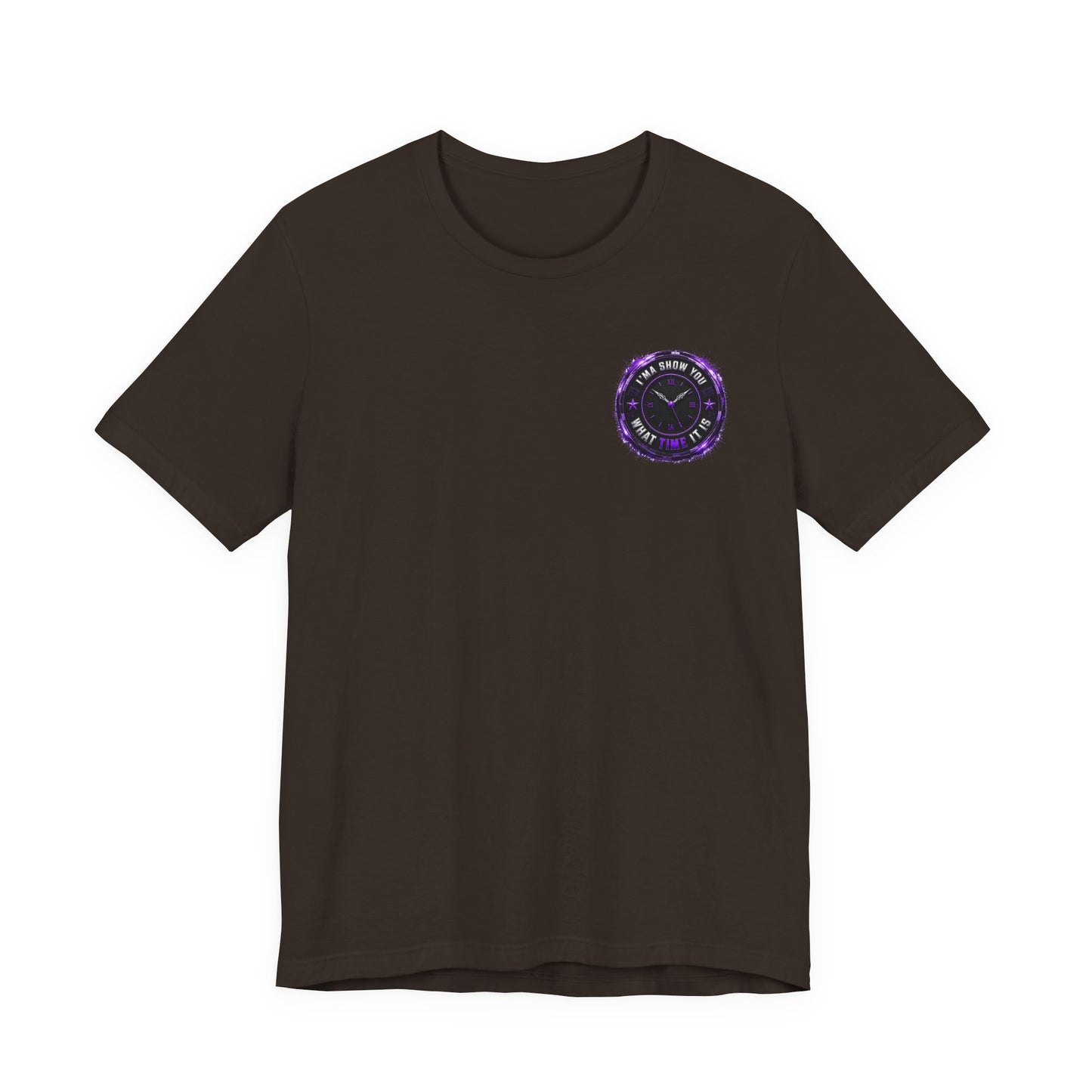 Pocket Cosmic Clock Tee — "Time to Glow" Graphic T‑Shirt