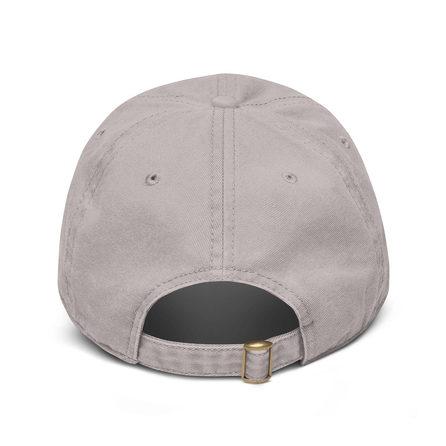 Washed Cotton Baseball Cap with Vintage Compass Patch - Adventure Travel Hat