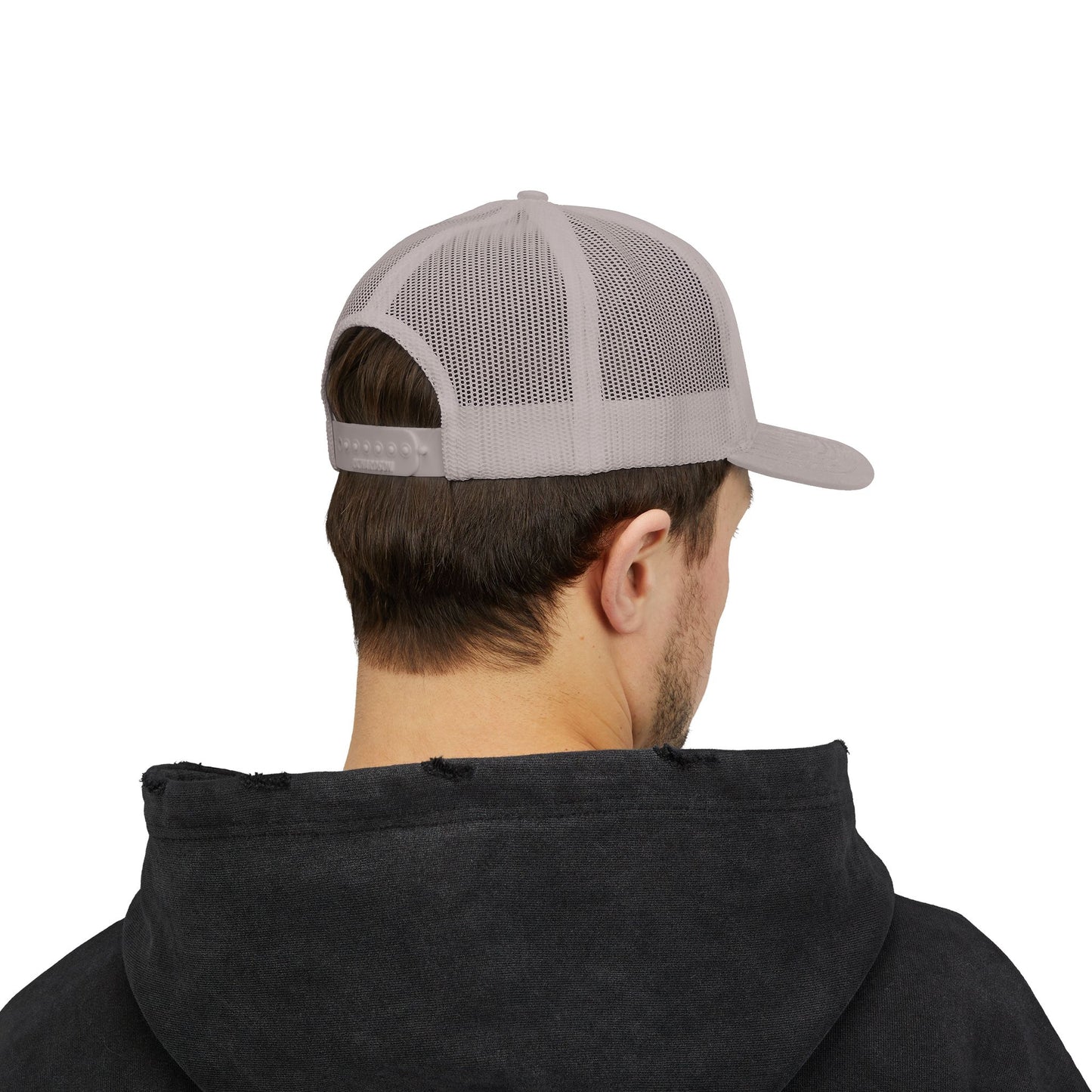 Trucker Cap — Distressed Round Patch 'Don't Ask Me' Vintage Logo