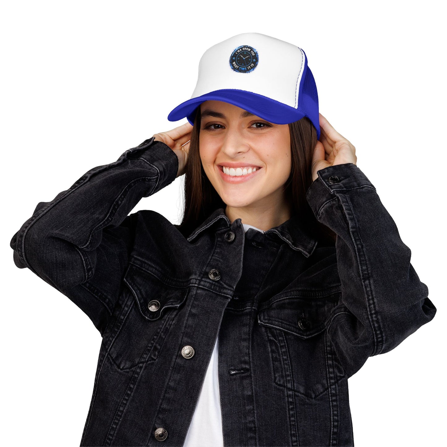 Retro 'Time Is What Time It Is' Foam Trucker Hat