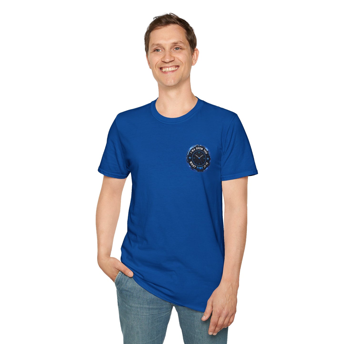 Vintage Compass Badge T-Shirt — "Take Your Time" Minimal Travel Tee