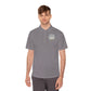 Men's Sport Polo — Vintage Motorcycle Club Crest Chest Logo
