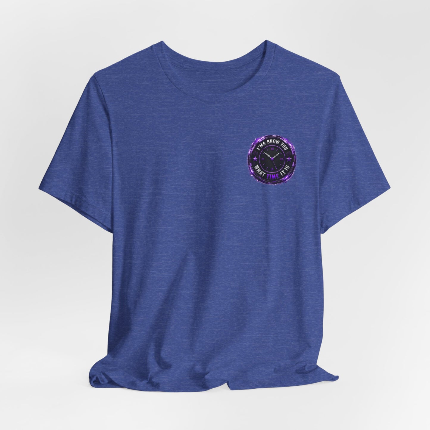 Pocket Cosmic Clock Tee — "Time to Glow" Graphic T‑Shirt