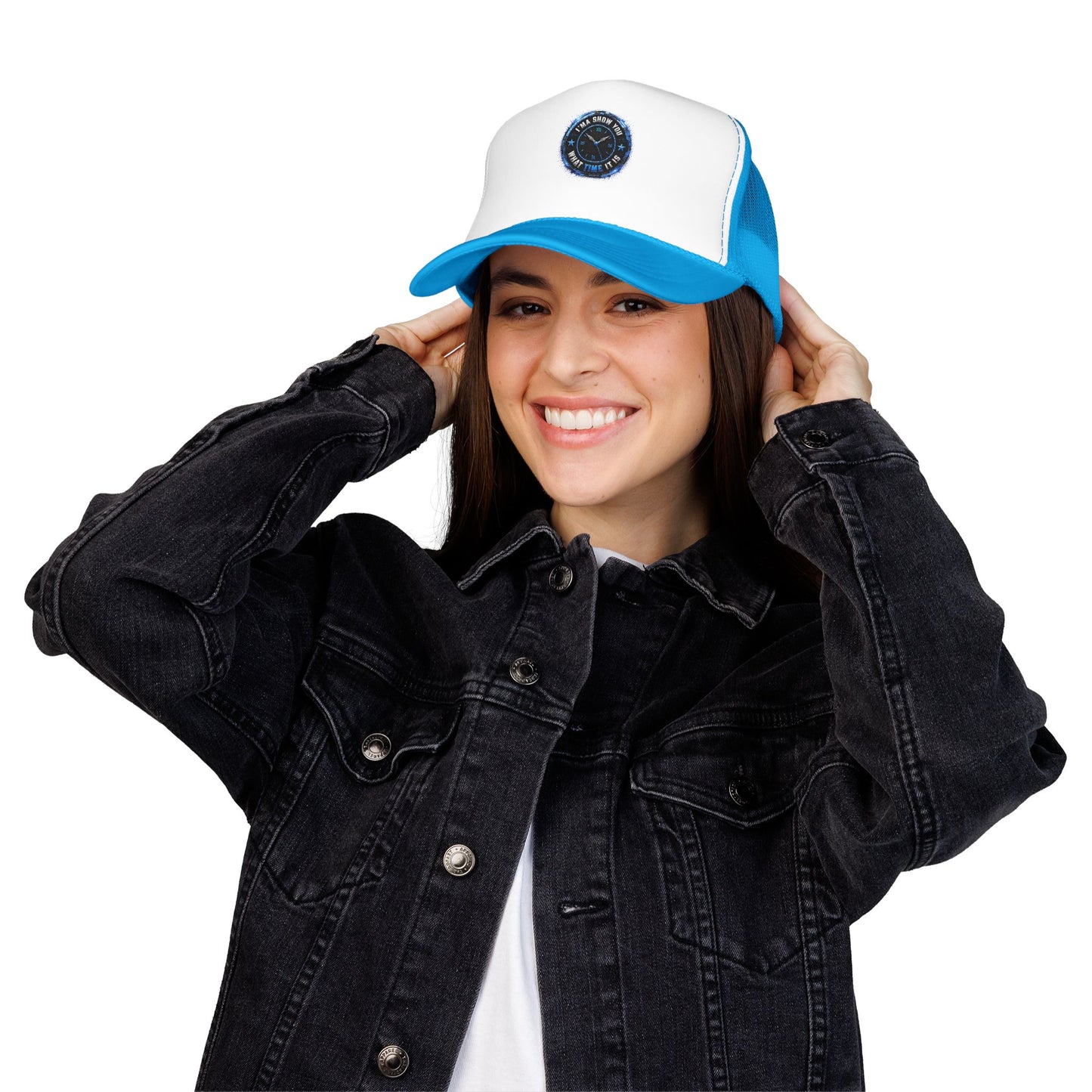 Retro 'Time Is What Time It Is' Foam Trucker Hat