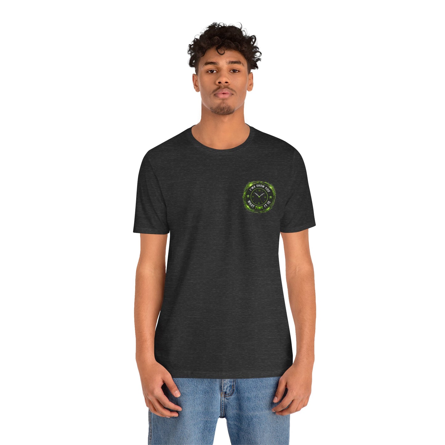 T‑Shirt — Green Camo Tactical Clock Logo Tee