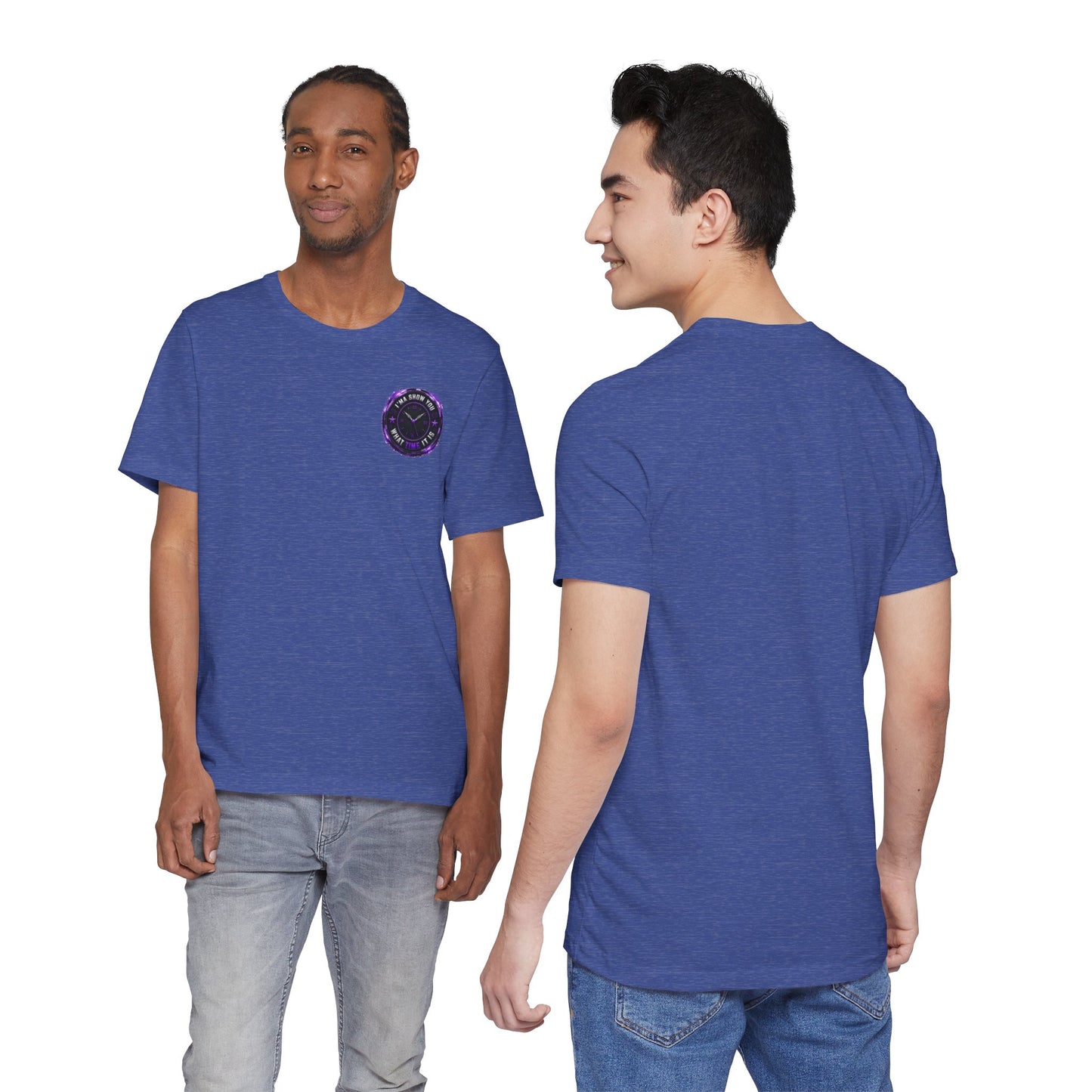 Pocket Cosmic Clock Tee — "Time to Glow" Graphic T‑Shirt