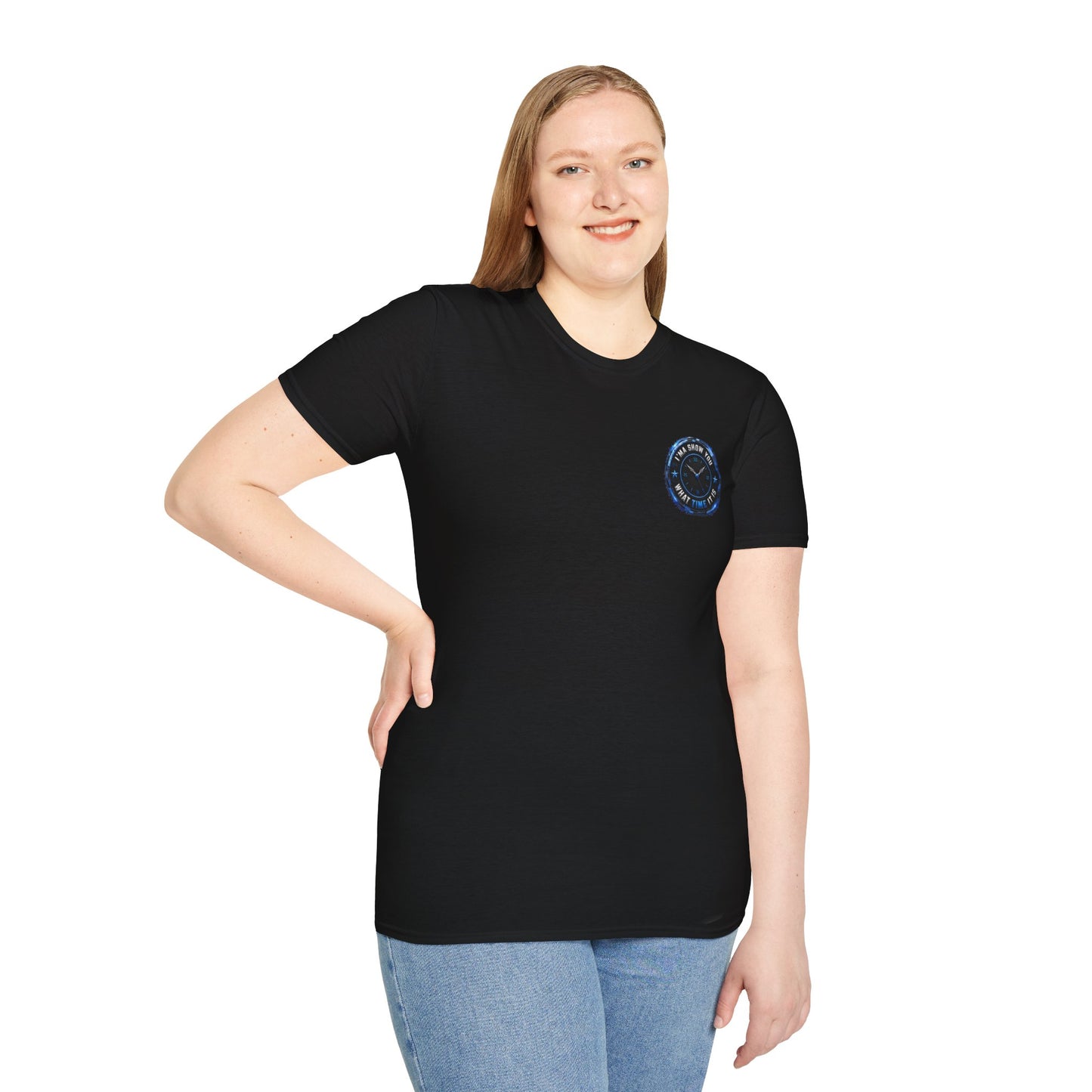 Vintage Compass Badge T-Shirt — "Take Your Time" Minimal Travel Tee