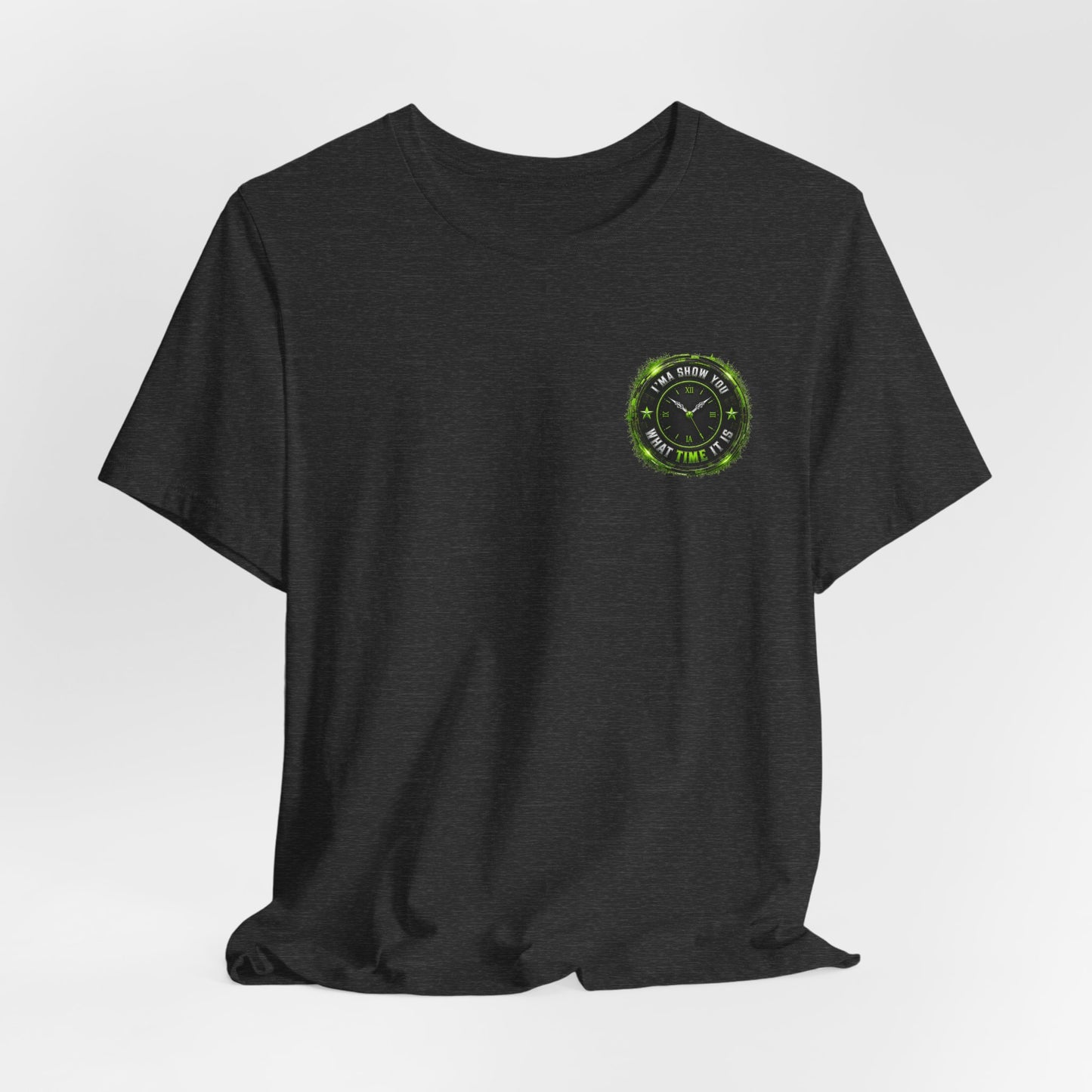 T‑Shirt — Green Camo Tactical Clock Logo Tee