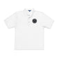 Embroidered Compass Logo Polo — Casual Nautical Work Shirt