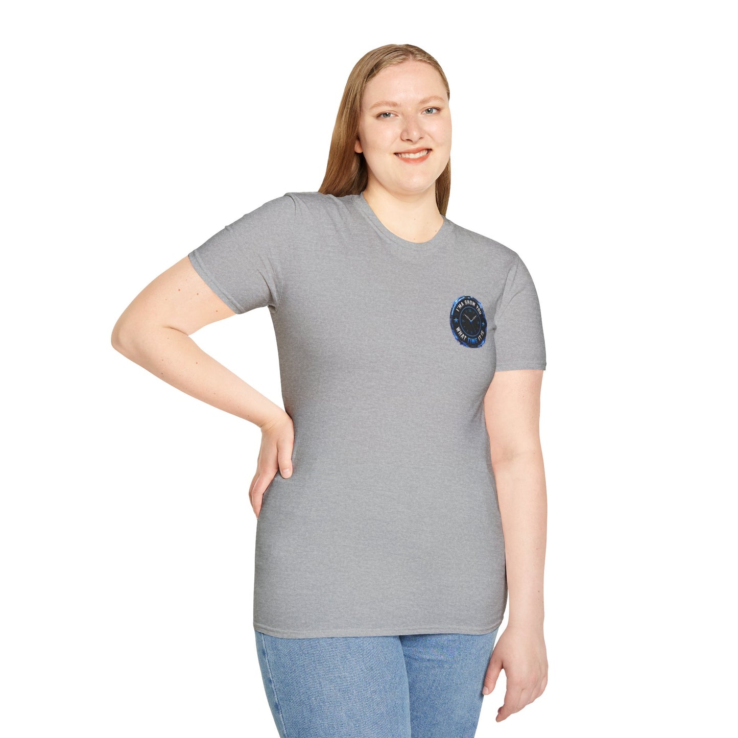Vintage Compass Badge T-Shirt — "Take Your Time" Minimal Travel Tee