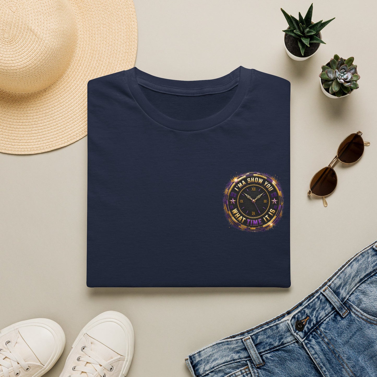 Astrology Clock Tee — "The Stars Know Time" Minimal Horoscope T-Shirt