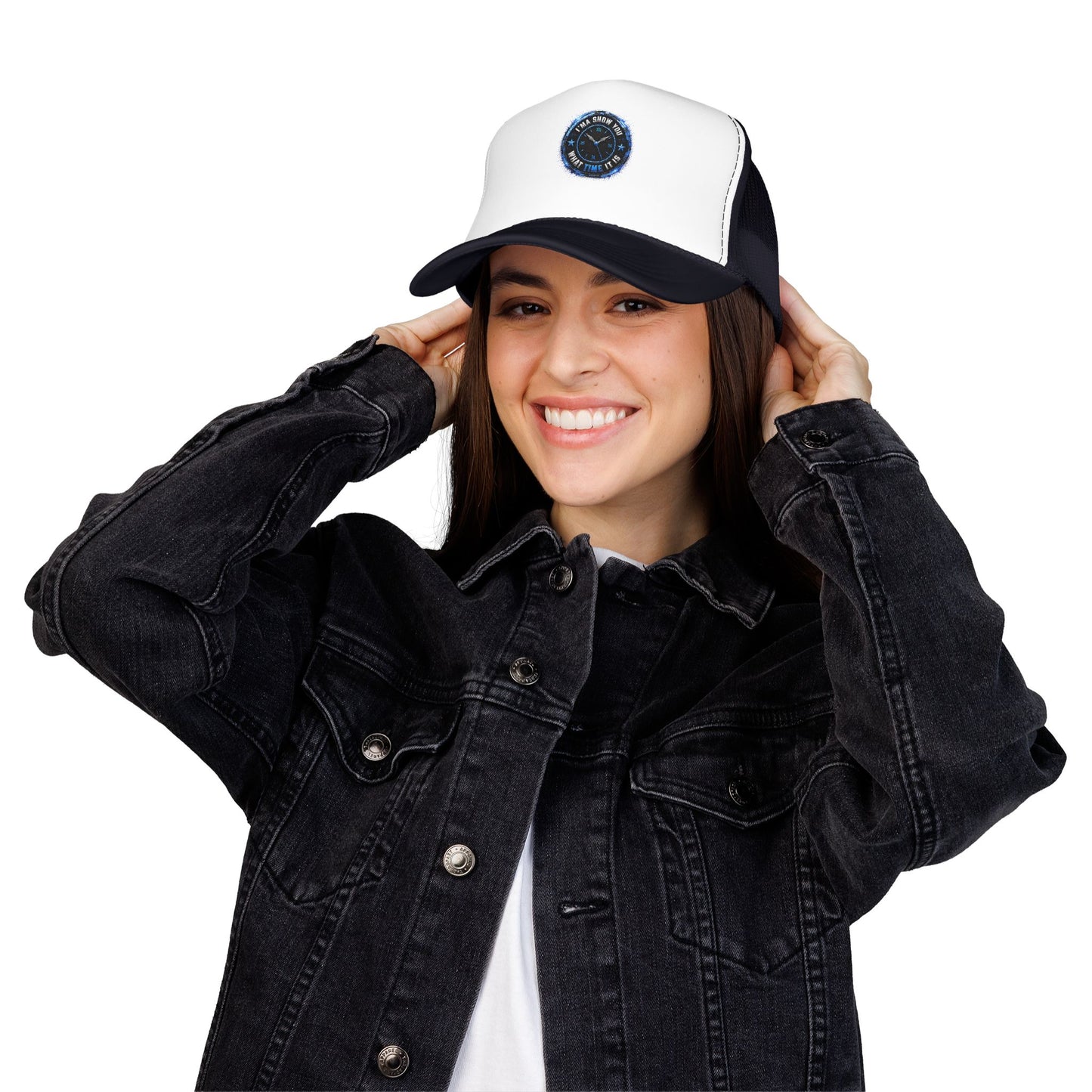 Retro 'Time Is What Time It Is' Foam Trucker Hat