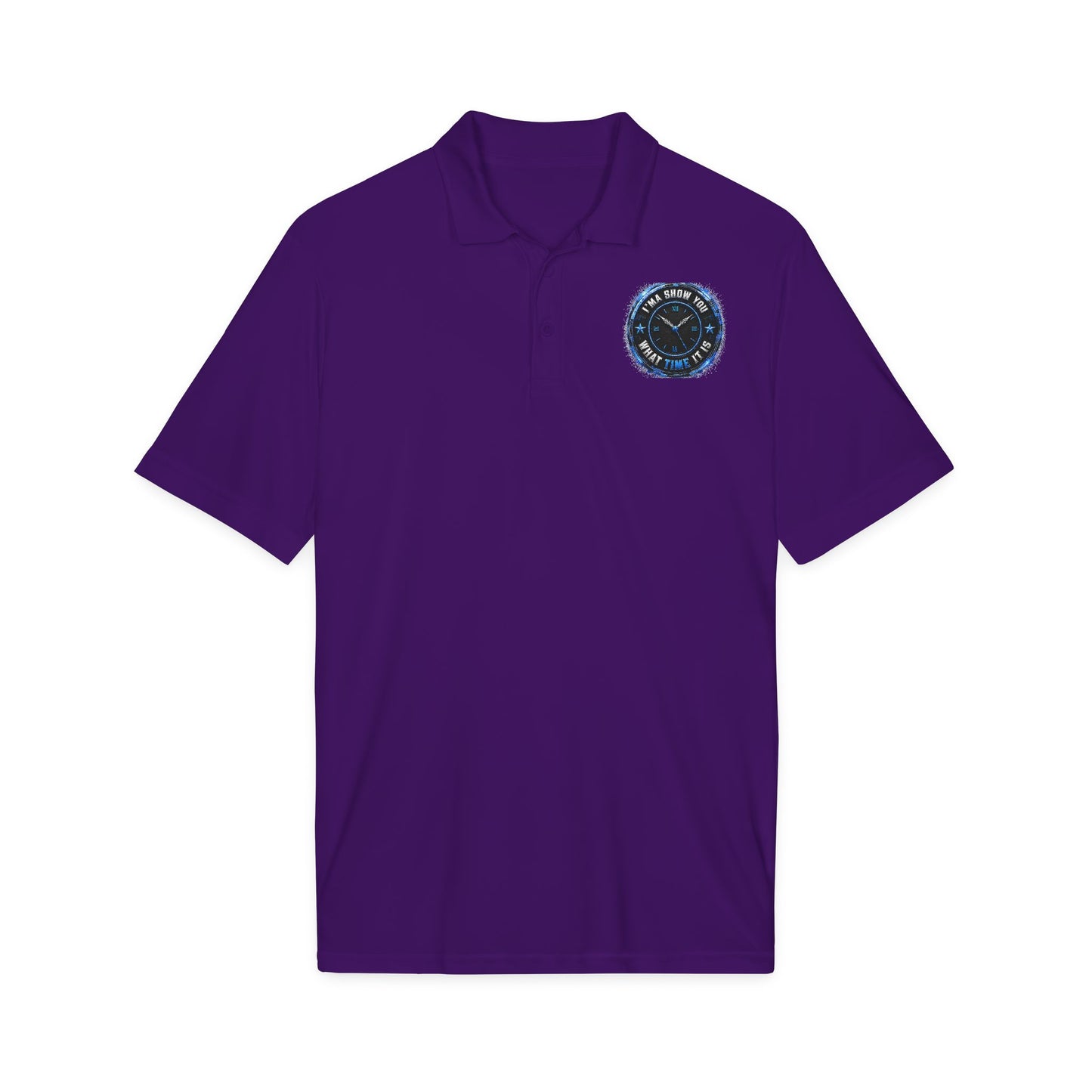 Embroidered 'I'm Shore This Time Is' Nautical Polo