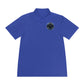 Men's Sport Polo — Blue Compass Badge Performance Golf Shirt