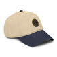 Washed Cotton Baseball Cap with Vintage Compass Patch - Adventure Travel Hat