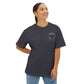 Vintage Patch Logo Tee — Minimal Chest Emblem Casual T‑Shirt