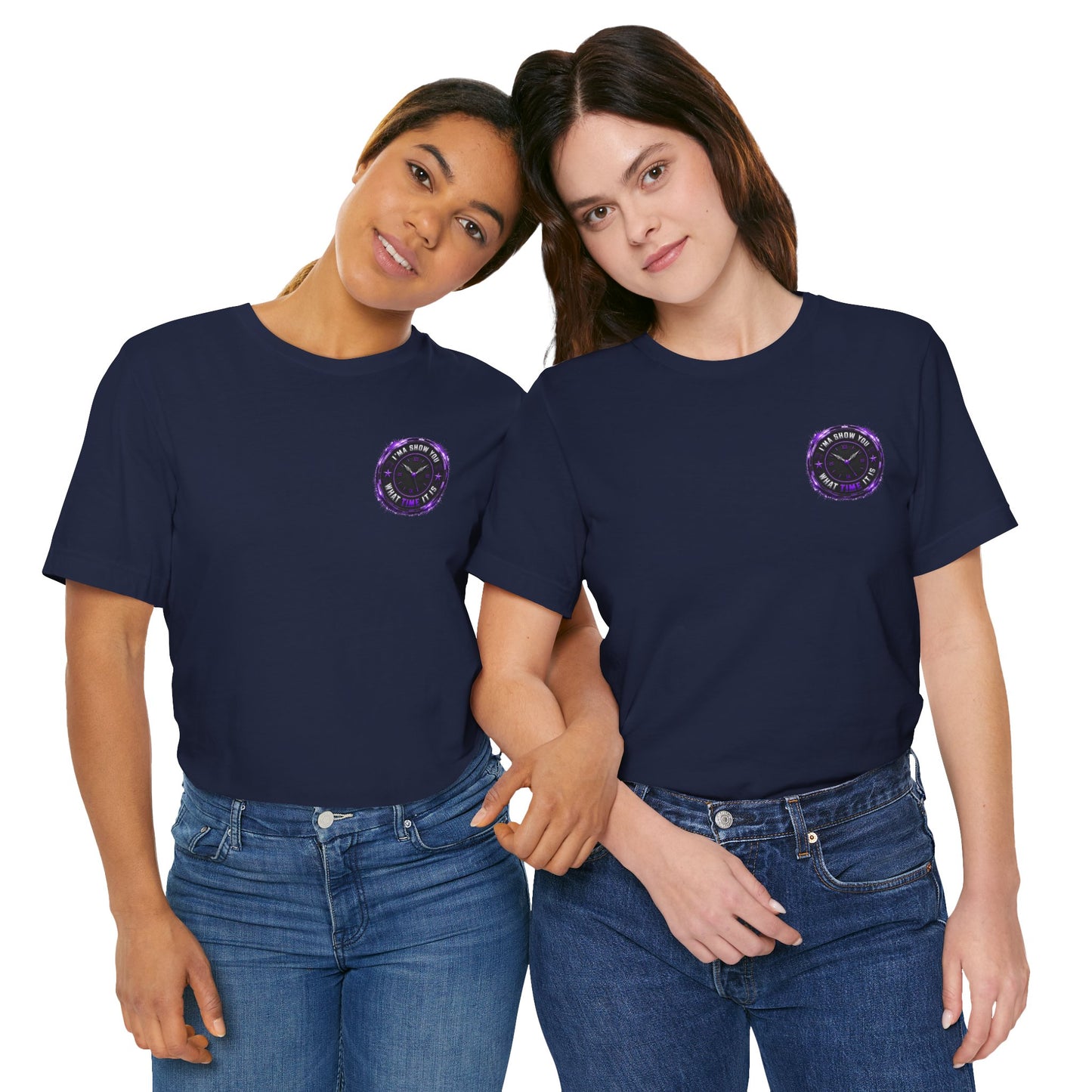 Pocket Cosmic Clock Tee — "Time to Glow" Graphic T‑Shirt