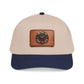 Vintage Compass Leather Patch Baseball Cap