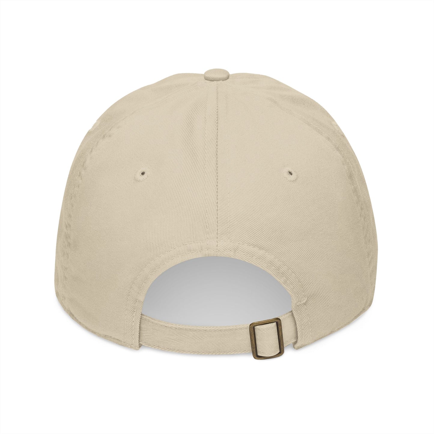 Embroidered Sunflower Badge Organic Baseball Cap