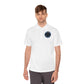 Men's Sport Polo — Blue Compass Badge Performance Golf Shirt