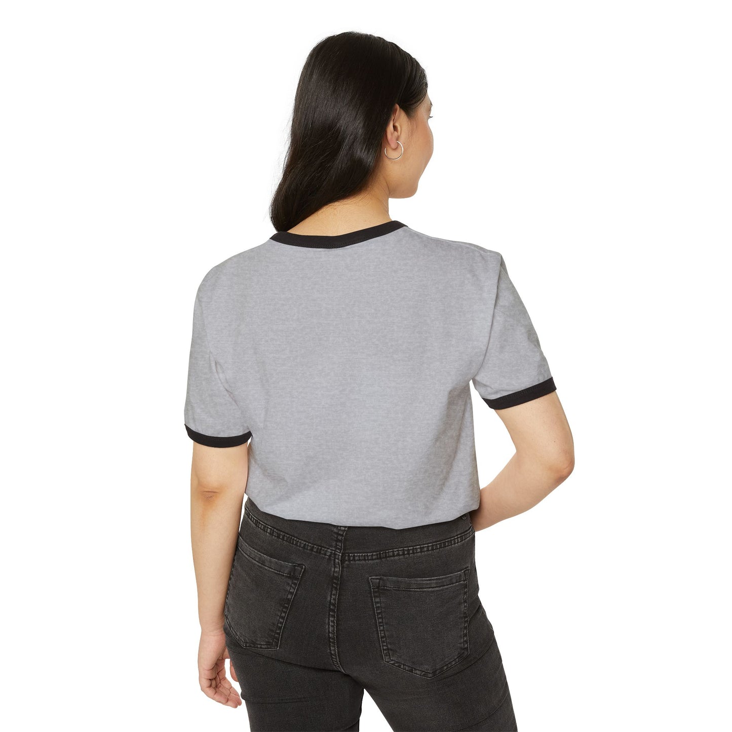 Vintage Black Rose Ringer T-Shirt
