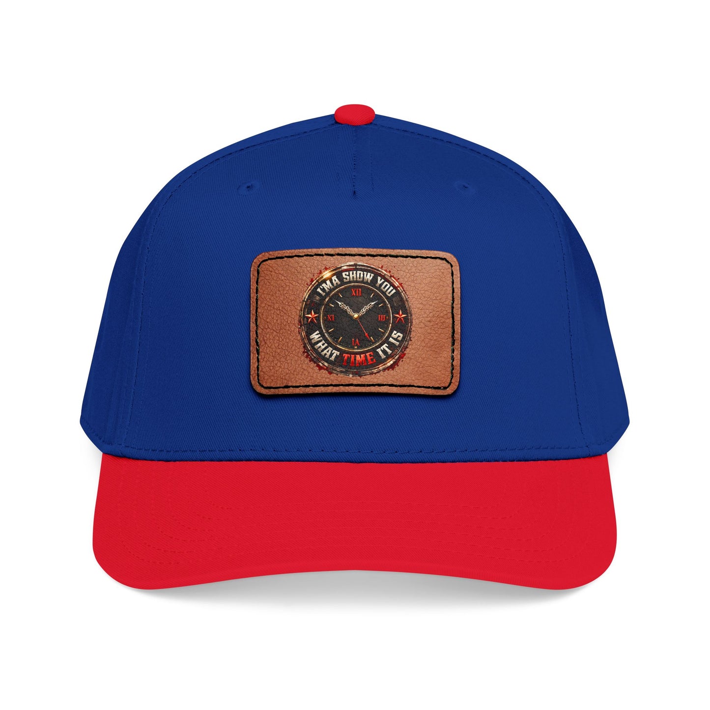Vintage Compass Leather Patch Baseball Cap