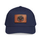 Vintage Compass Leather Patch Baseball Cap